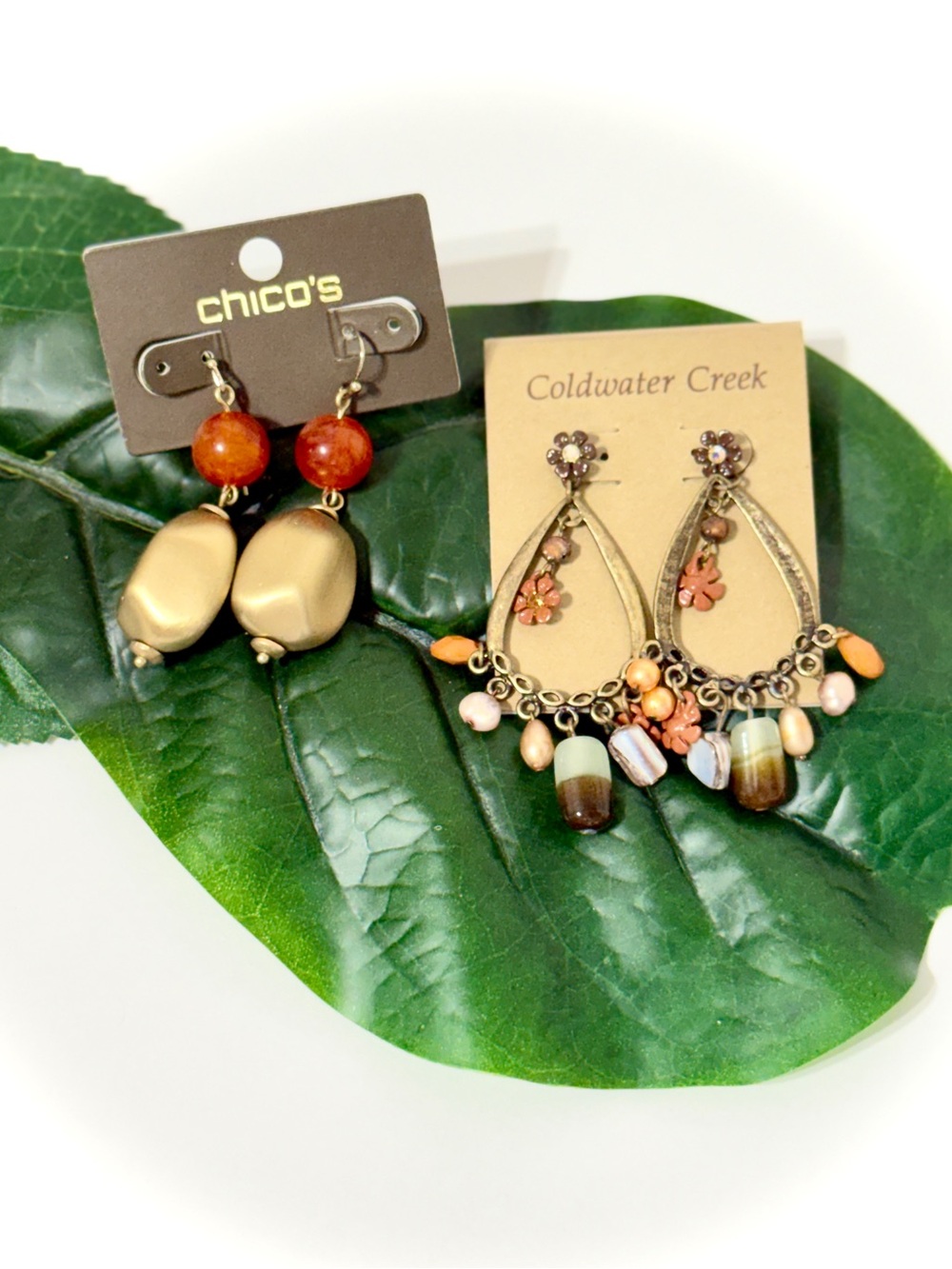 Chico’s & Coldwater Creek Statement Earrings Set